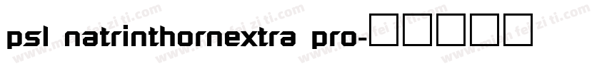 psl natrinthornextra pro字体转换
